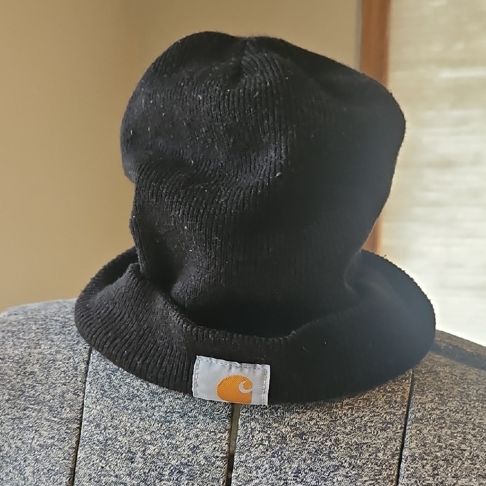 Carhartt Black Beanie With Logo